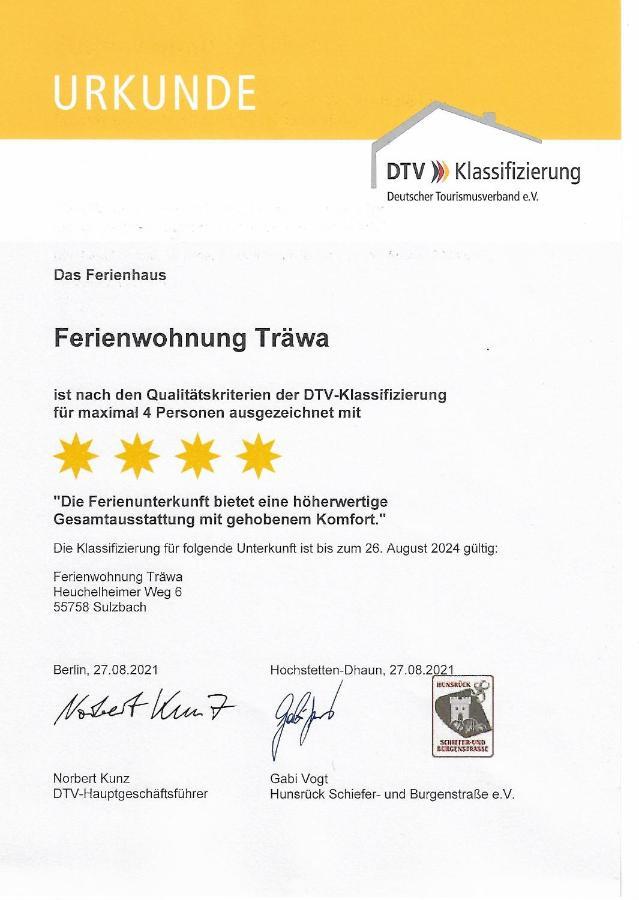 Ferienwohnung Traewa Sulzbach  Dış mekan fotoğraf